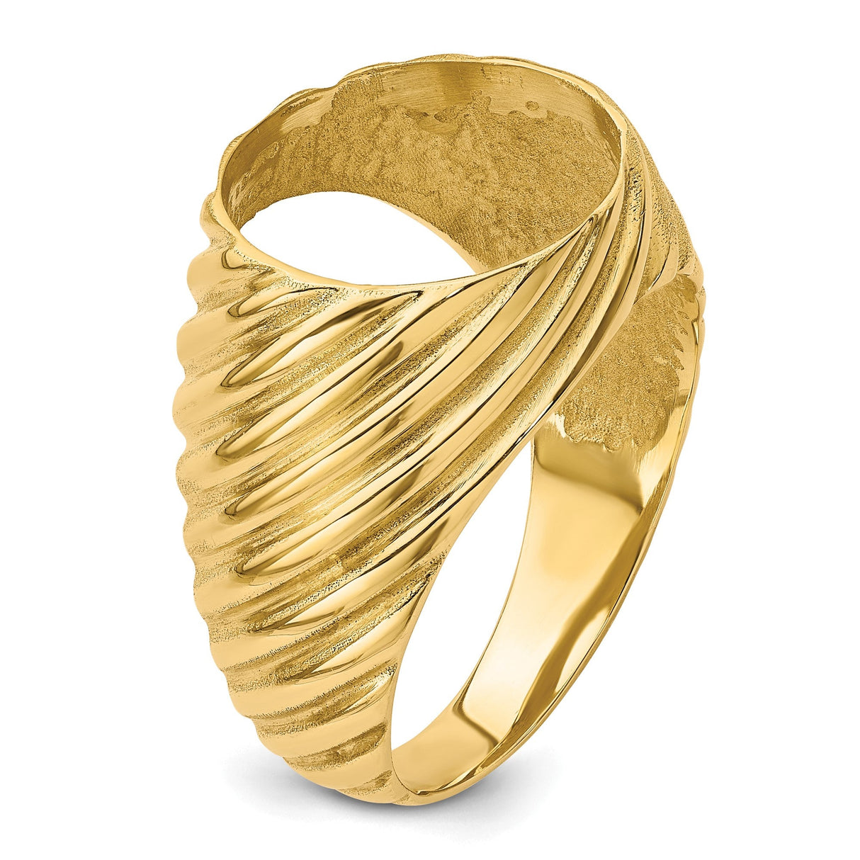 13 mm 14k Yellow Gold coin bezel for 13 mm Coin — additional image