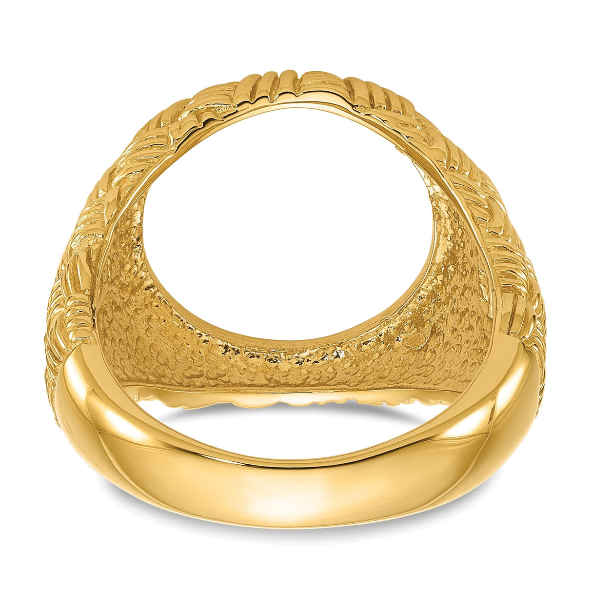 13 mm 14k Yellow Gold coin bezel for 13 mm Coin — additional image