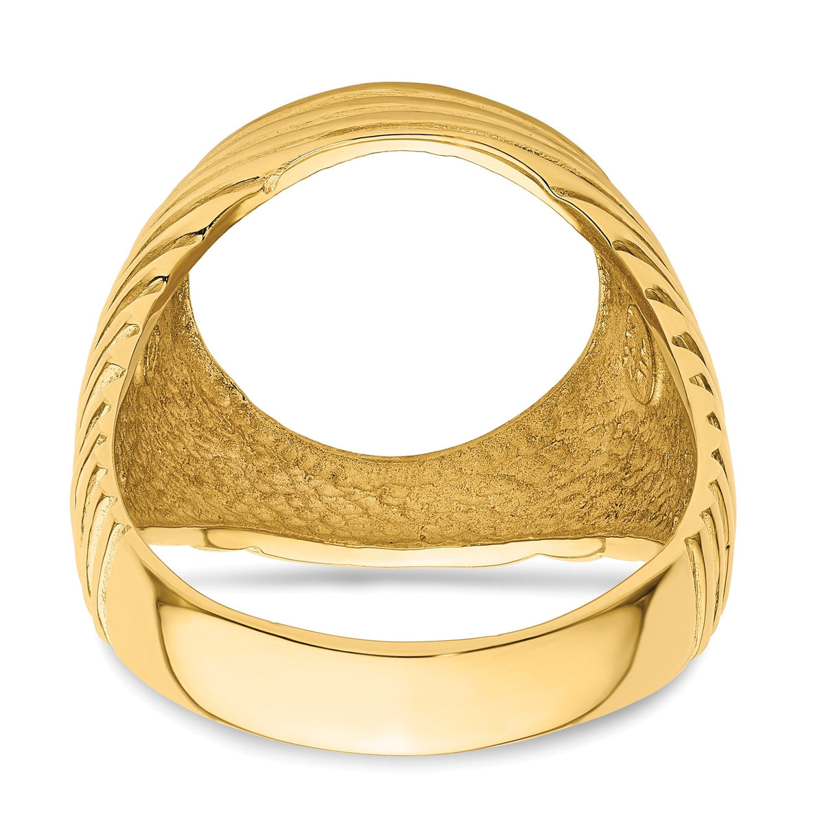 13 mm 14k Yellow Gold coin bezel for 13 mm Coin — additional image