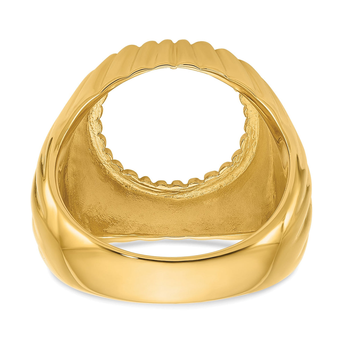 13 mm 14k Yellow Gold coin bezel for 13 mm Coin — additional image