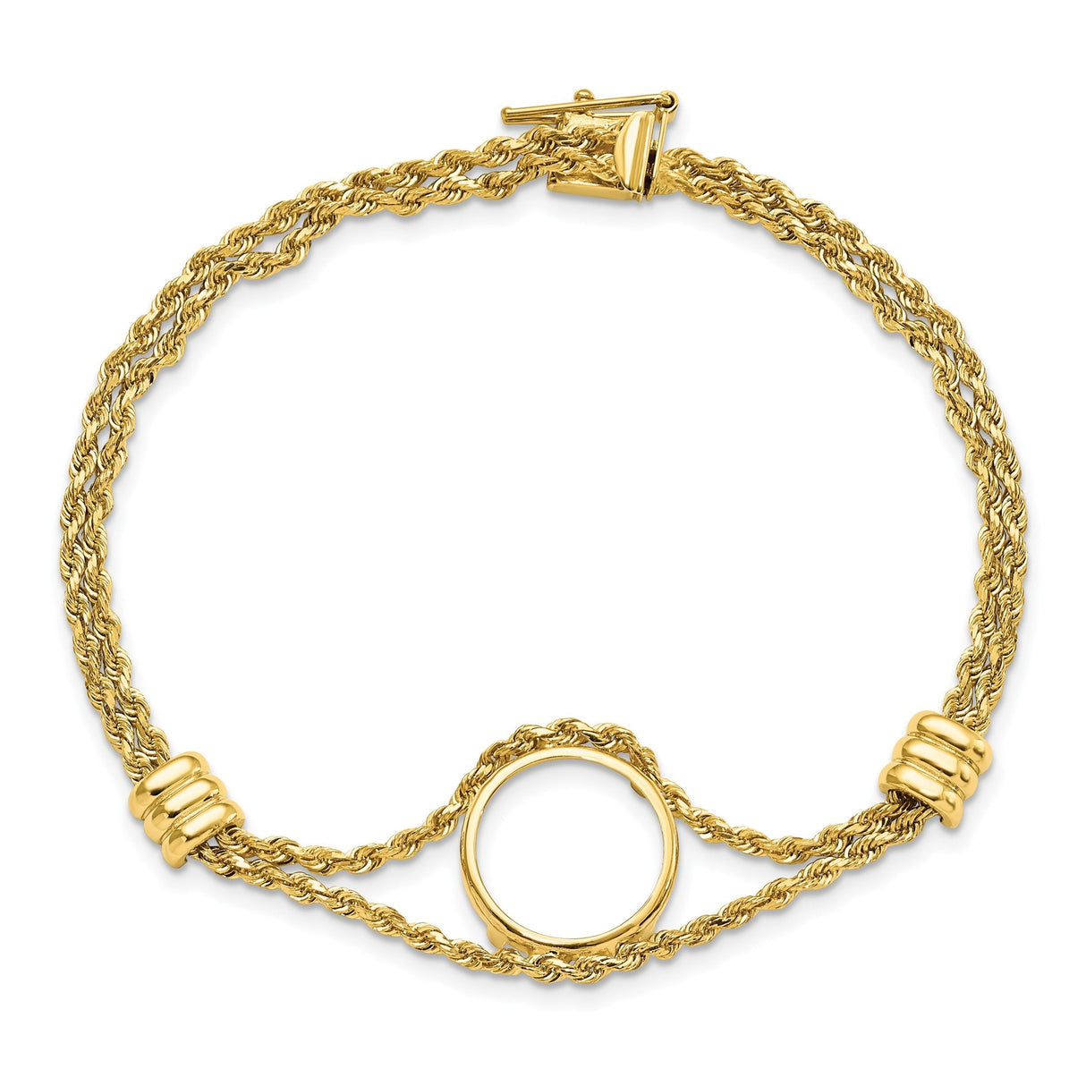 14 mm 14k Yellow Gold coin bezel for 14 mm Coin — additional image