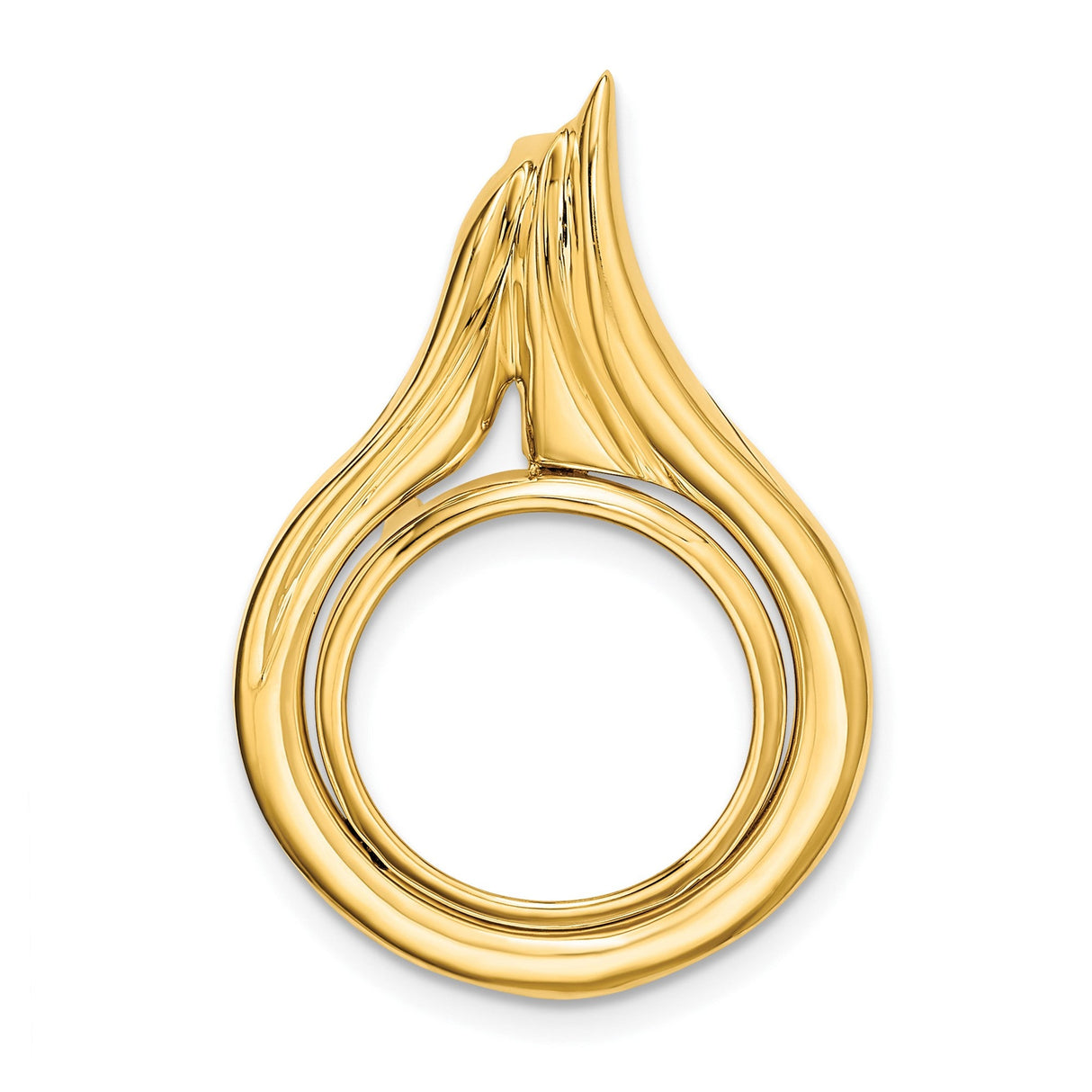 14 mm 14k Yellow Gold coin bezel for 14 mm Coin