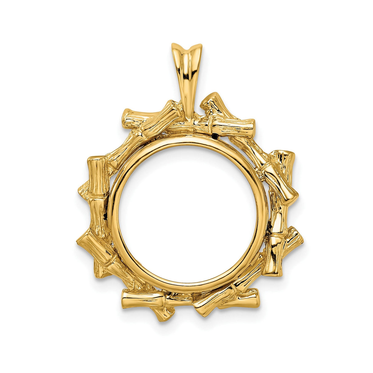14 mm 14k Yellow Gold coin bezel for 14 mm Coin