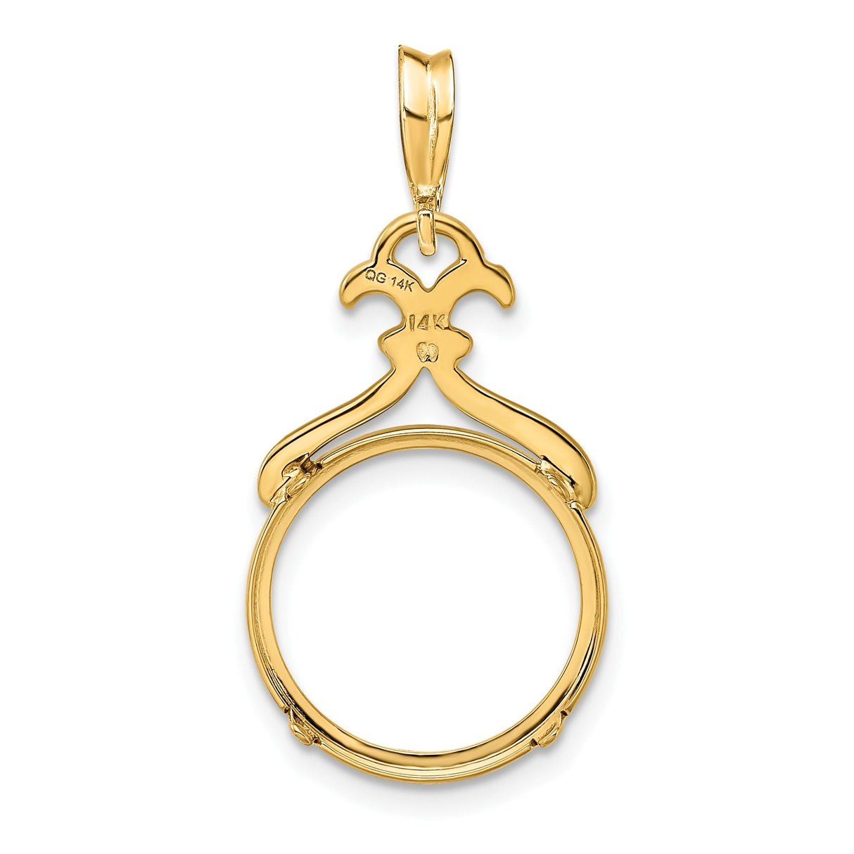 14 mm 14k Yellow Gold coin bezel for 14 mm Coin — additional image