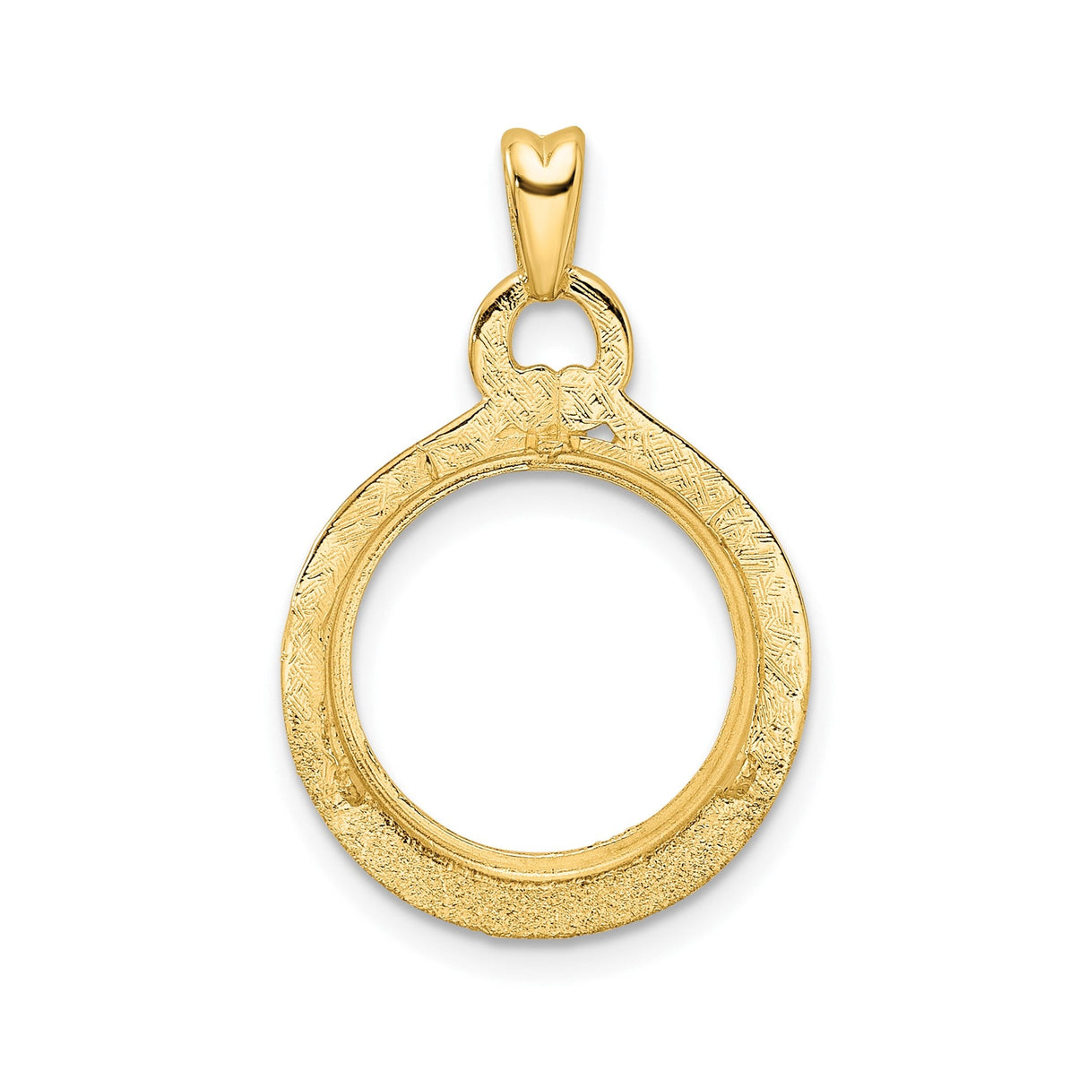 14 mm 14k Yellow Gold coin bezel for 14 mm Coin — additional image