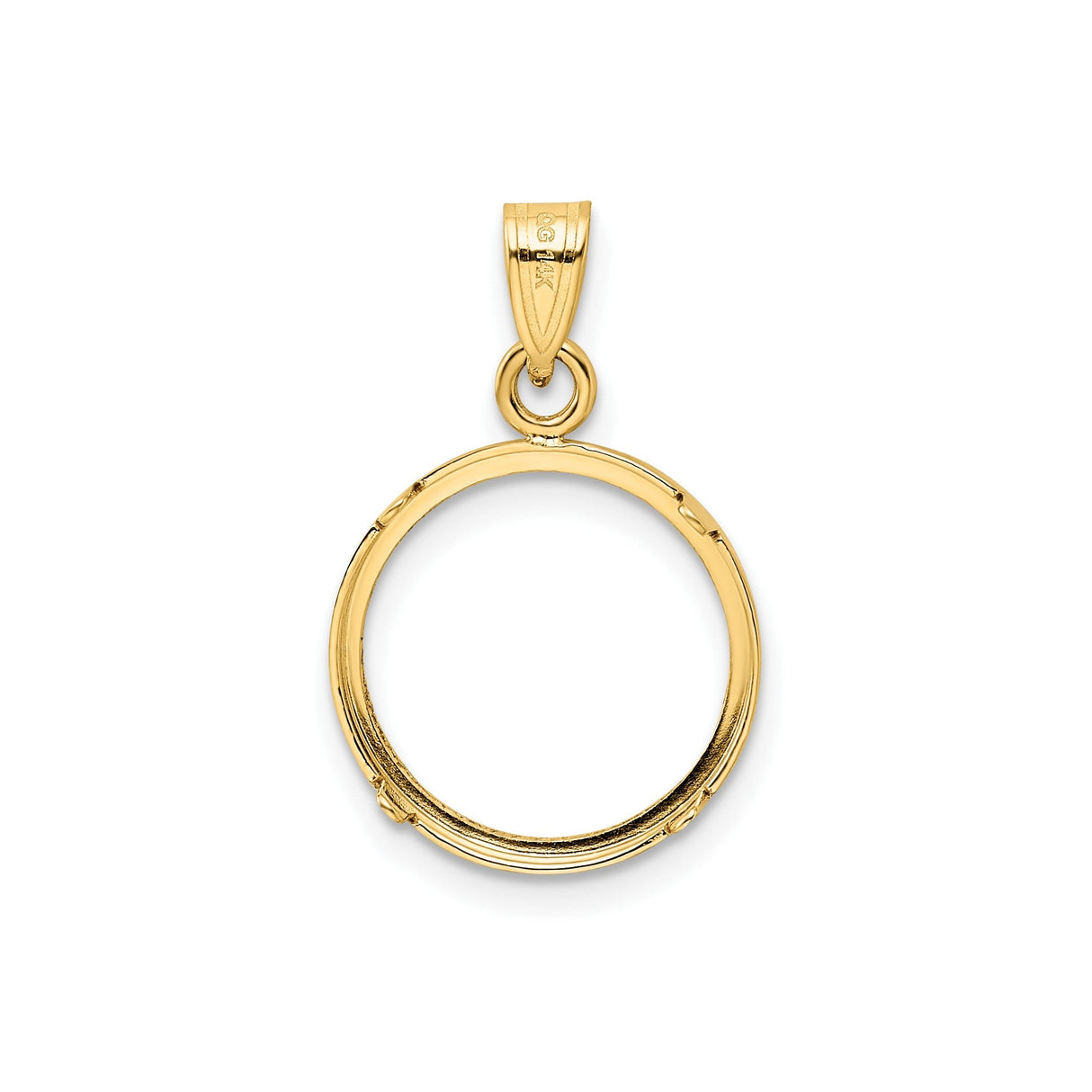 14 mm 14k Yellow Gold coin bezel for 14 mm Coin — additional image