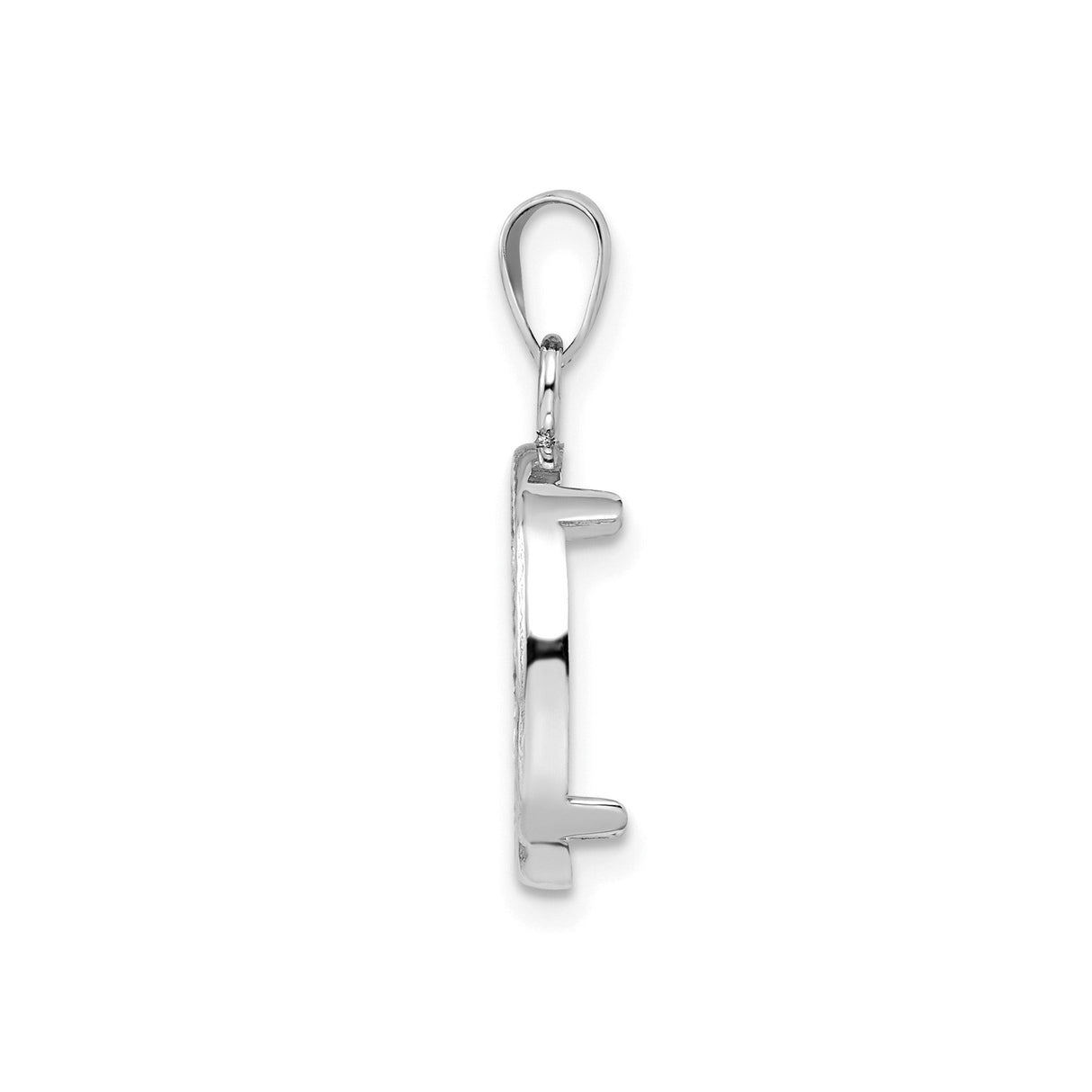 14 mm 14k White Gold coin bezel for 14 mm Coin — alternate view