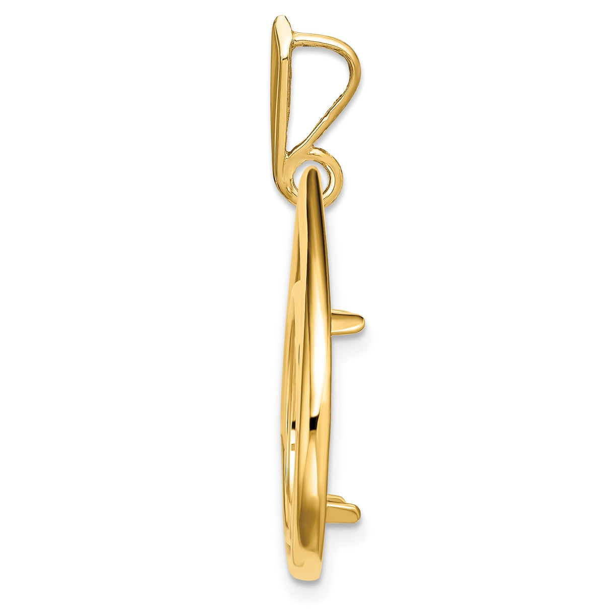 14 mm 14k Yellow Gold coin bezel for 14 mm Coin — additional image