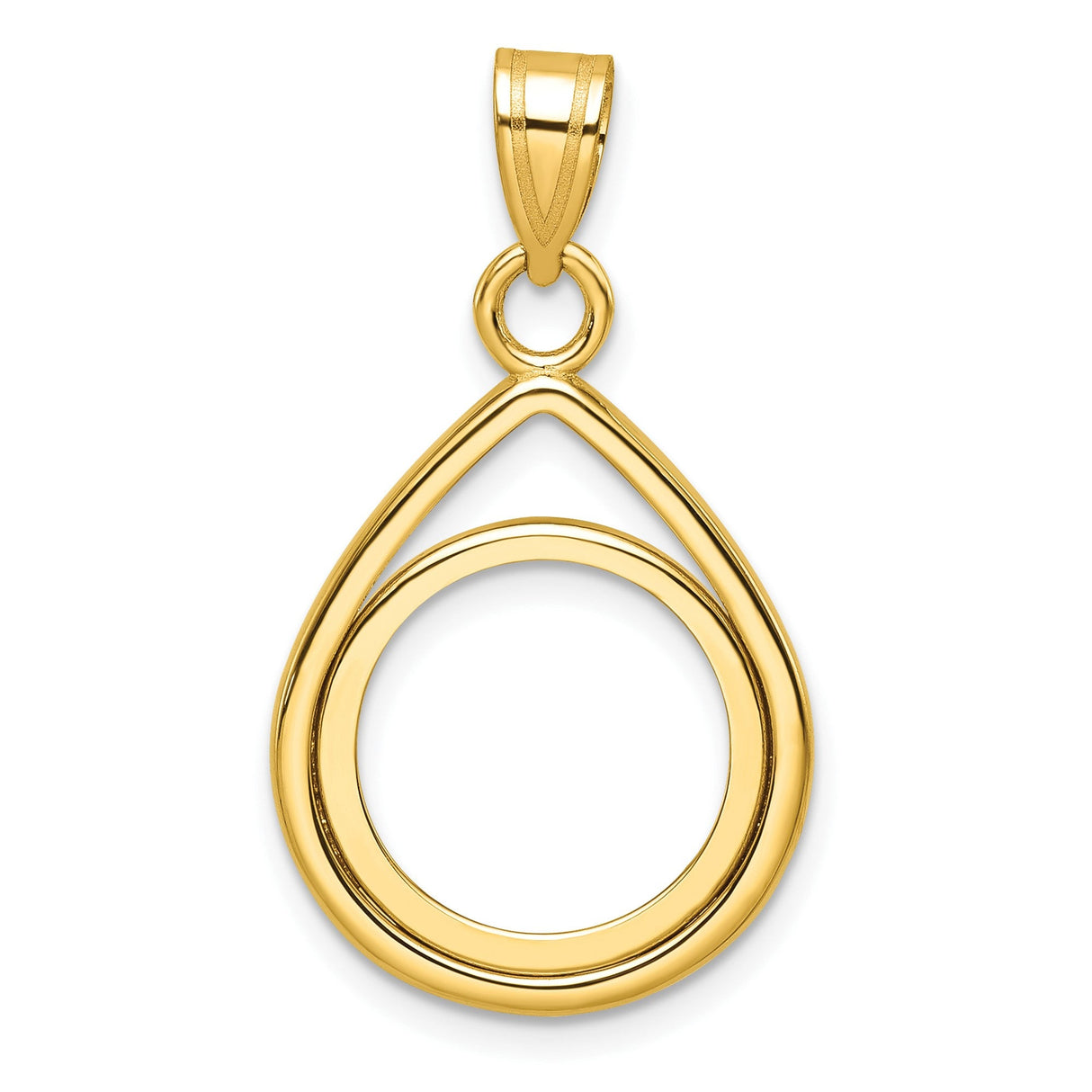 14 mm 14k Yellow Gold coin bezel for 14 mm Coin