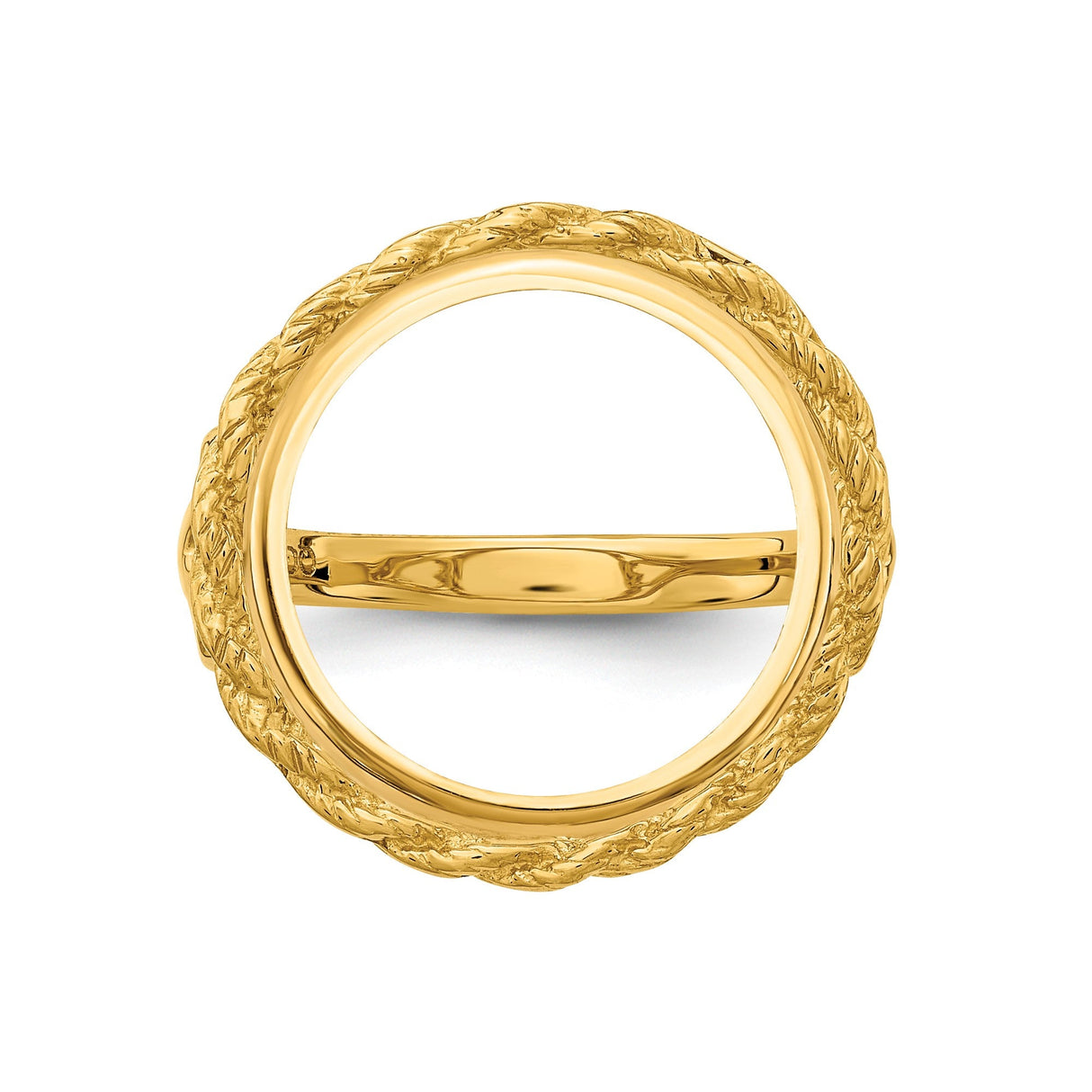 14 mm 14k Yellow Gold coin bezel for 14 mm Coin — additional image
