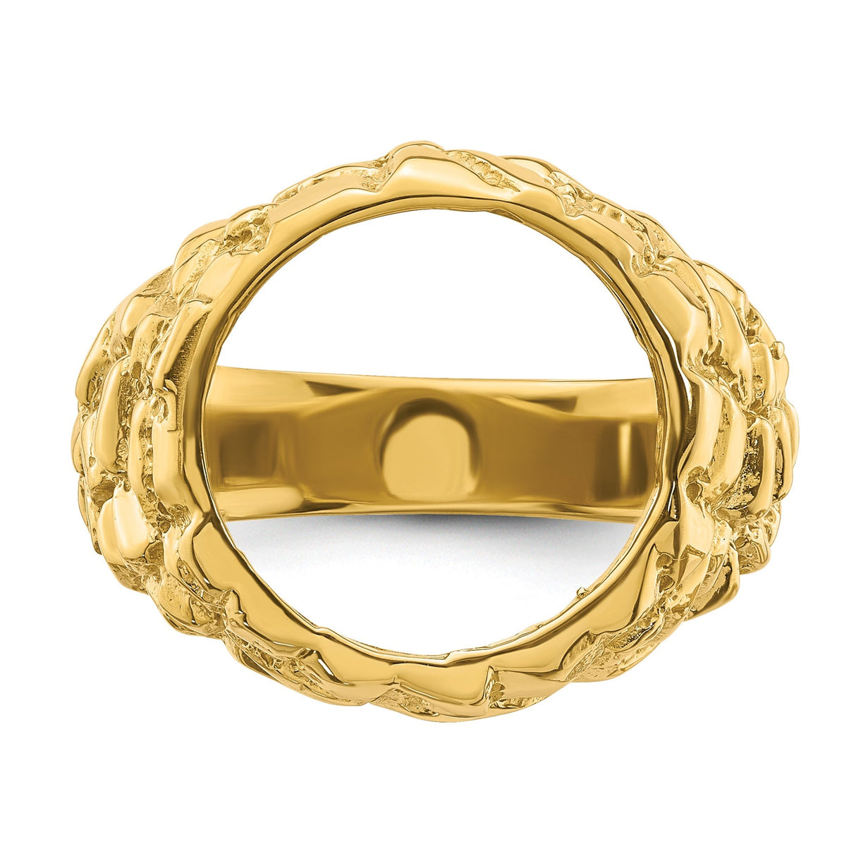 14 mm 14k Yellow Gold coin bezel for 14 mm Coin — additional image