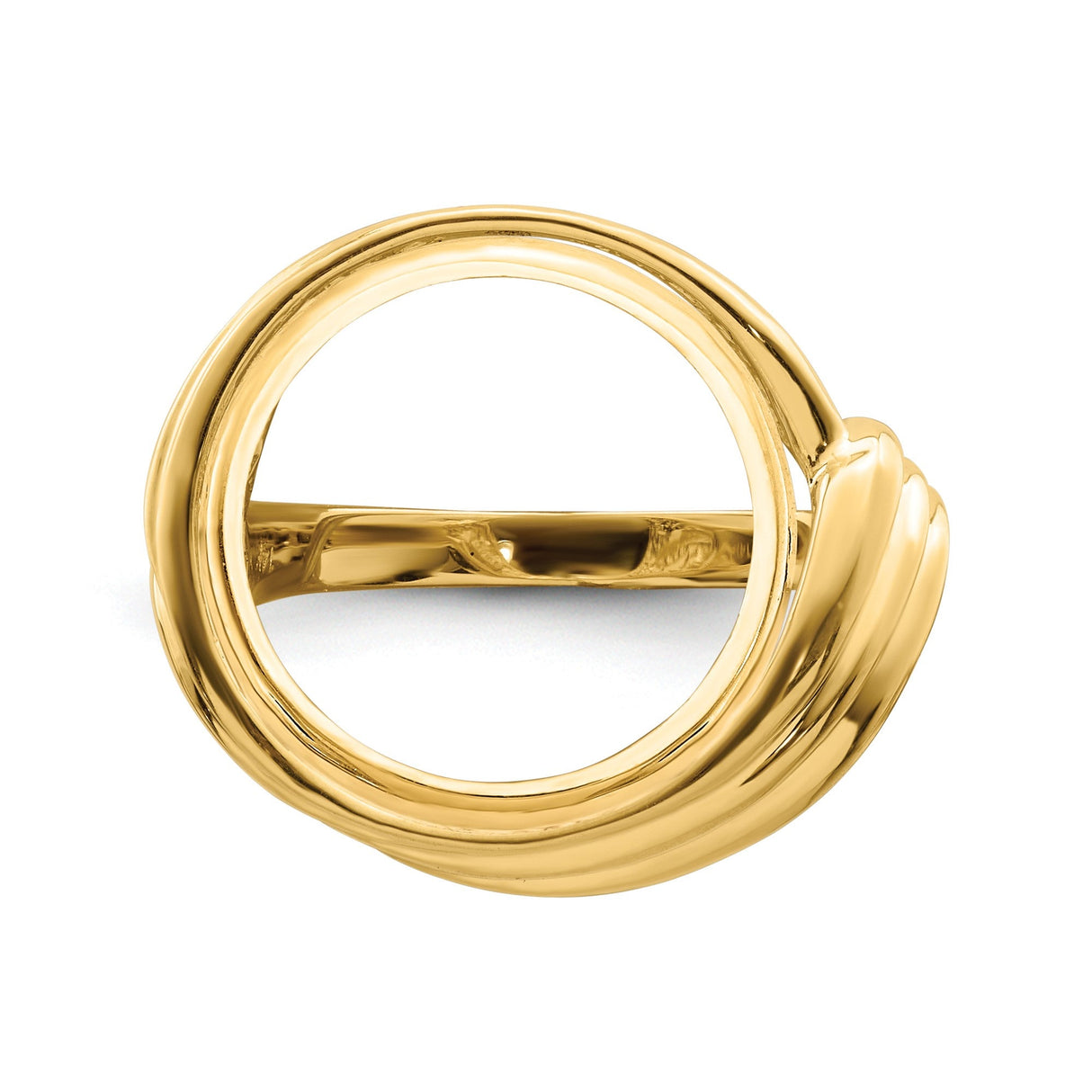 14 mm 14k Yellow Gold coin bezel for 14 mm Coin — additional image