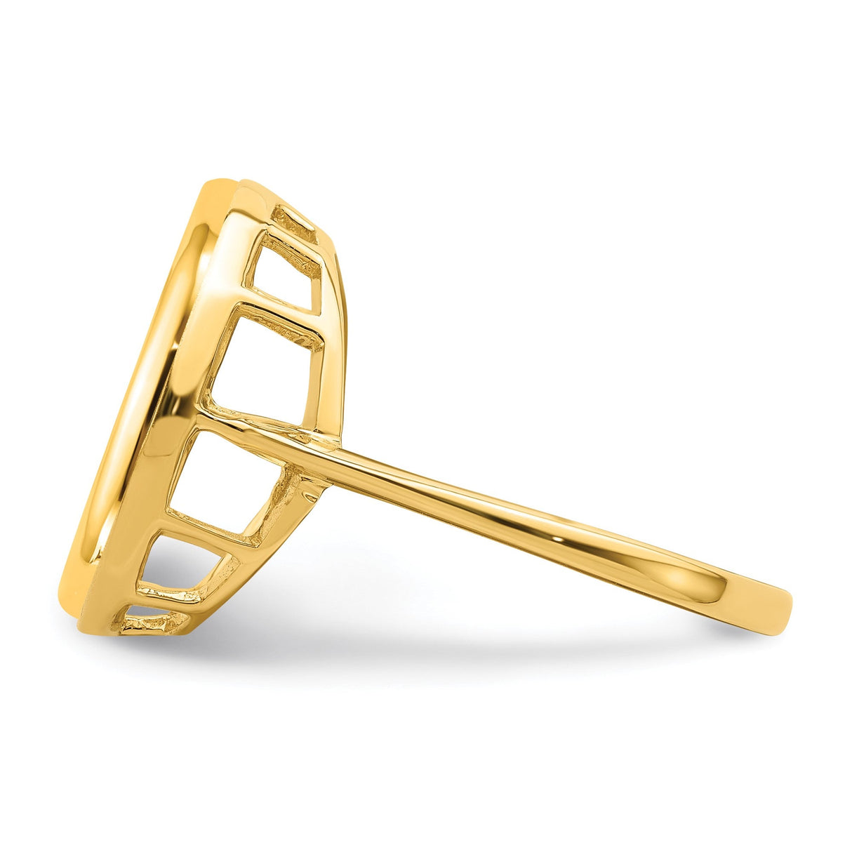 14 mm 14k Yellow Gold coin bezel for 14 mm Coin — additional image