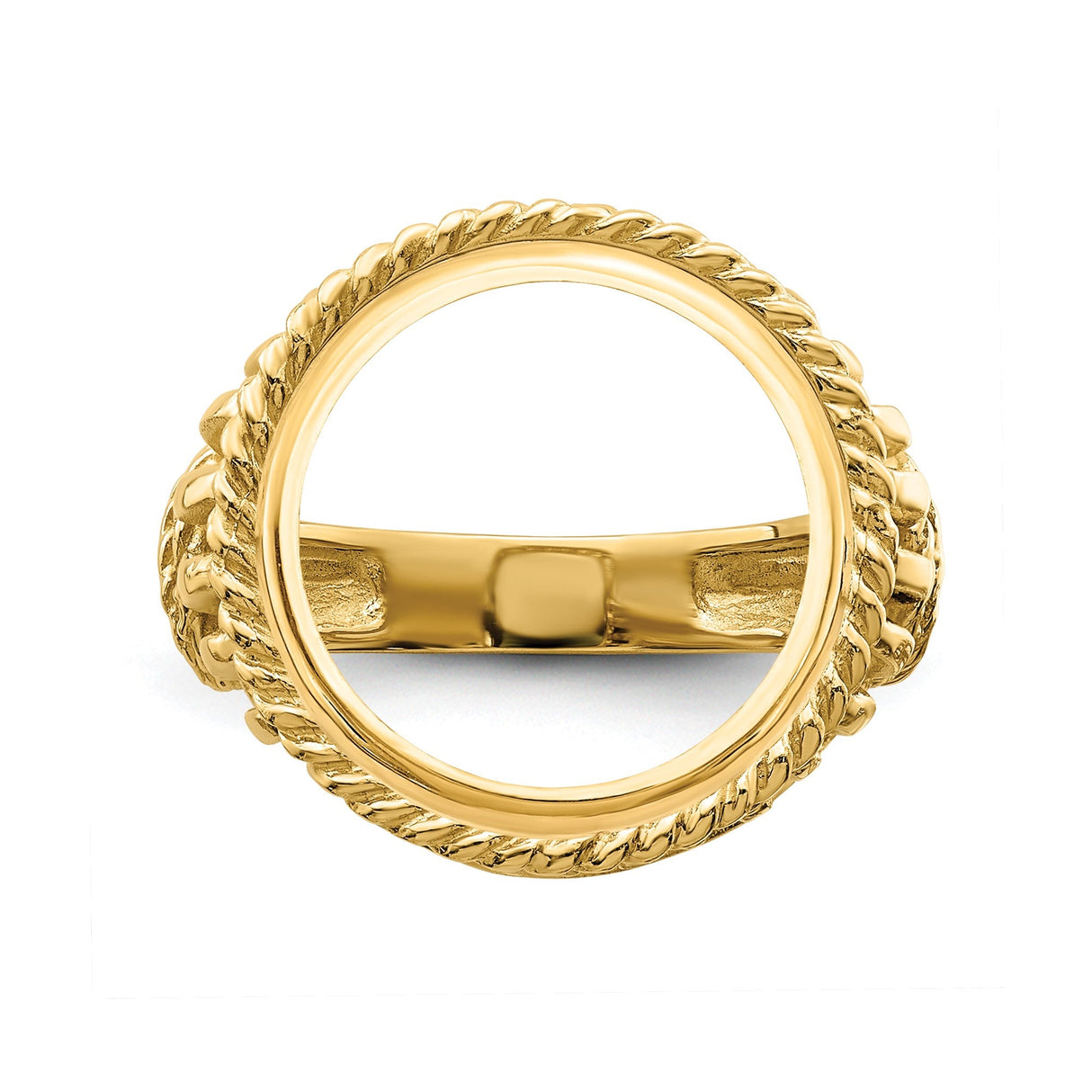 14 mm 14k Yellow Gold coin bezel for 14 mm Coin — additional image