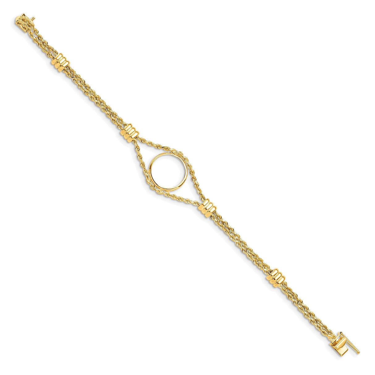 15 mm 14k Yellow Gold coin bezel for 15 mm Coin — alternate view