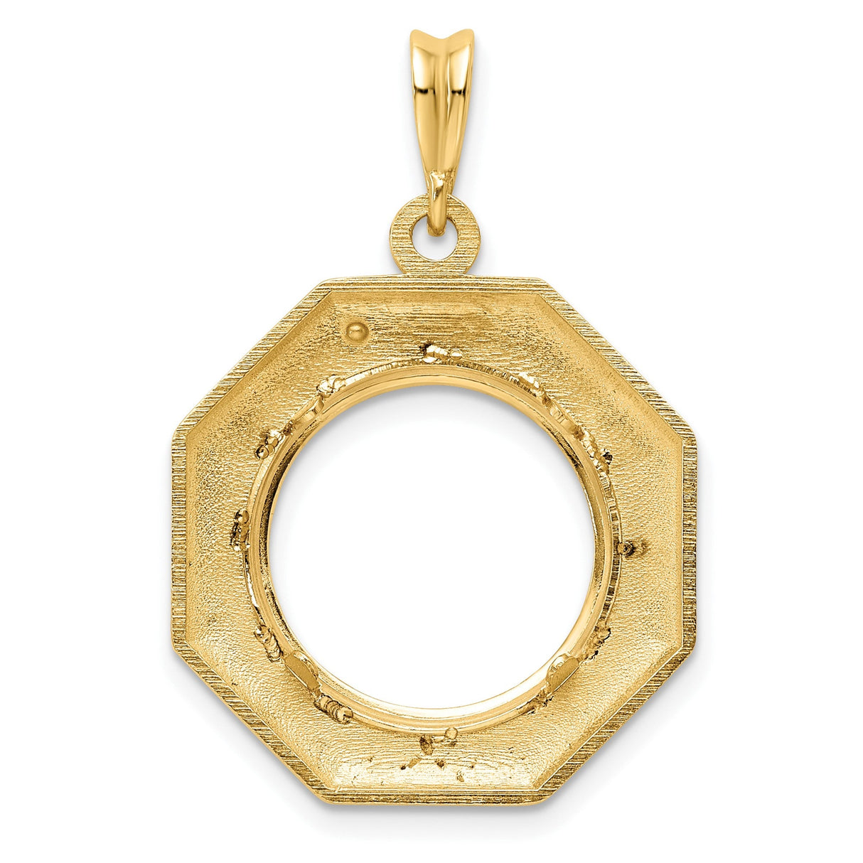 15 mm 14k Yellow Gold coin bezel for 15 mm Coin — additional image