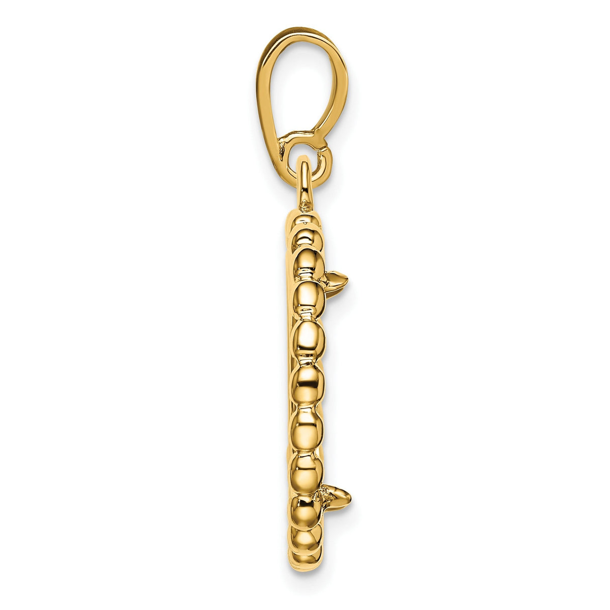 15 mm 14k Yellow Gold coin bezel for 15 mm Coin — alternate view