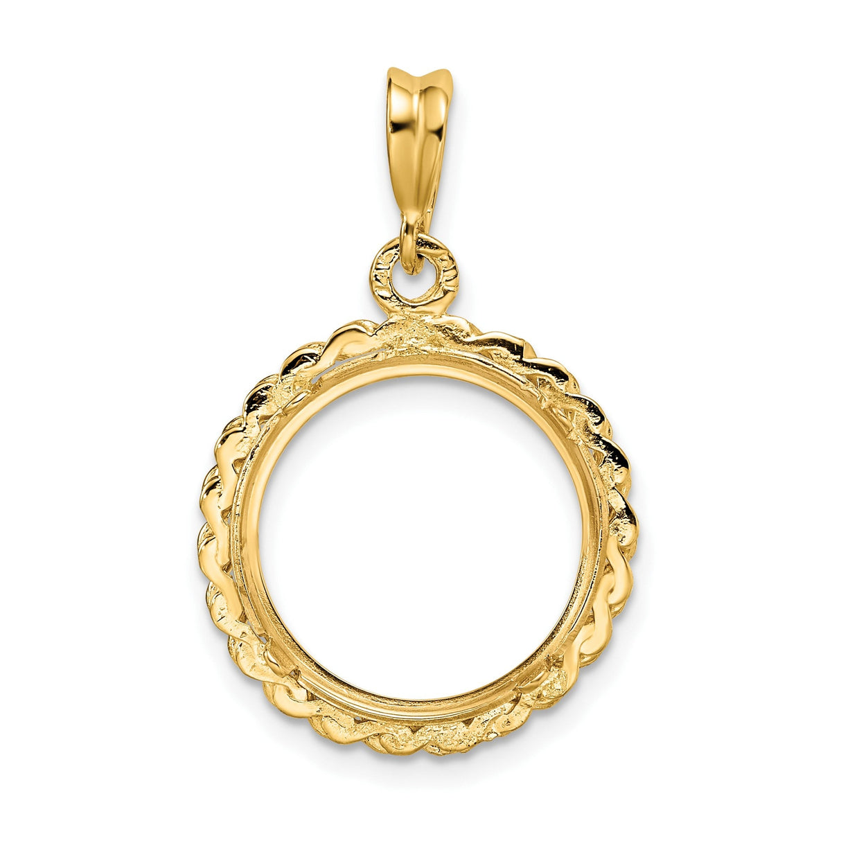 15 mm 14k Yellow Gold coin bezel for 15 mm Coin — additional image