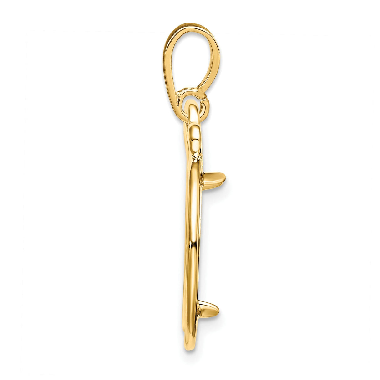 15 mm 14k Yellow Gold coin bezel for 15 mm Coin — alternate view