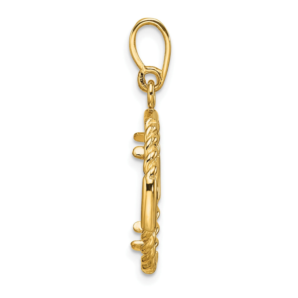15 mm 14k Yellow Gold coin bezel for 15 mm Coin — alternate view