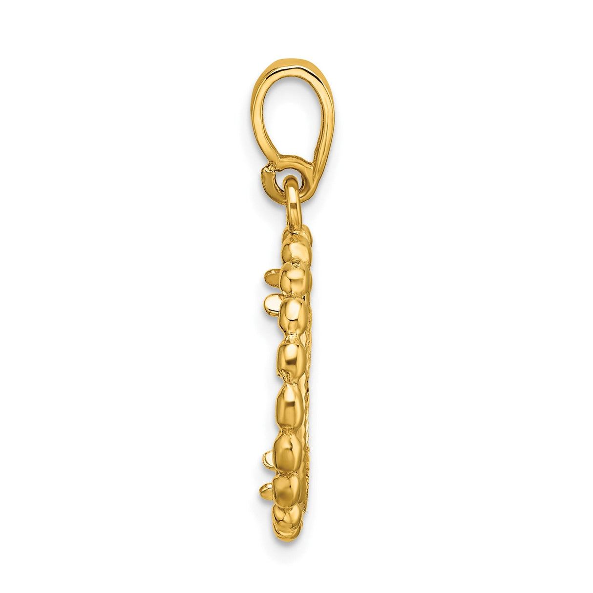 15 mm 14k Yellow Gold coin bezel for 15 mm Coin — alternate view