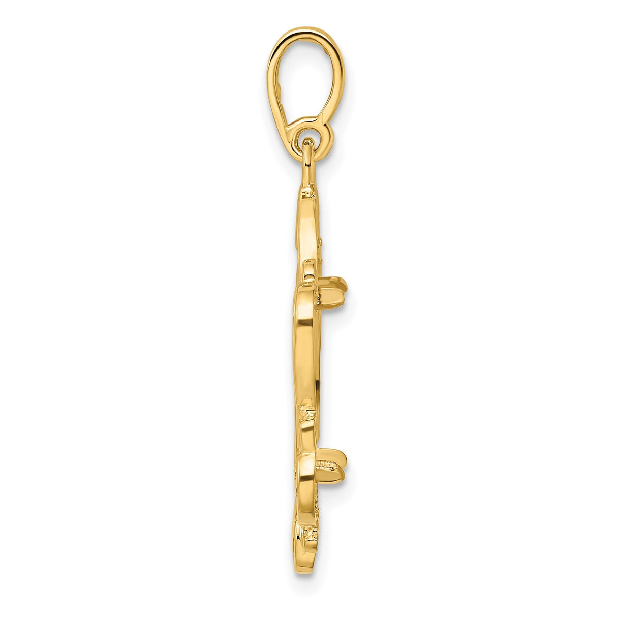 15 mm 14k Yellow Gold coin bezel for 15 mm Coin — alternate view