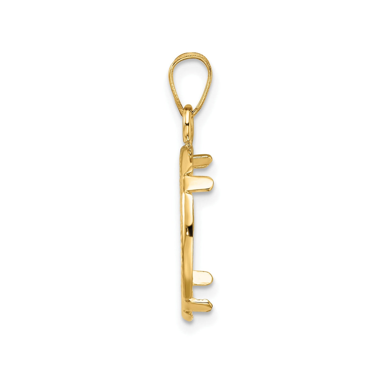 15 mm 14k Yellow Gold coin bezel for 15 mm Coin — alternate view