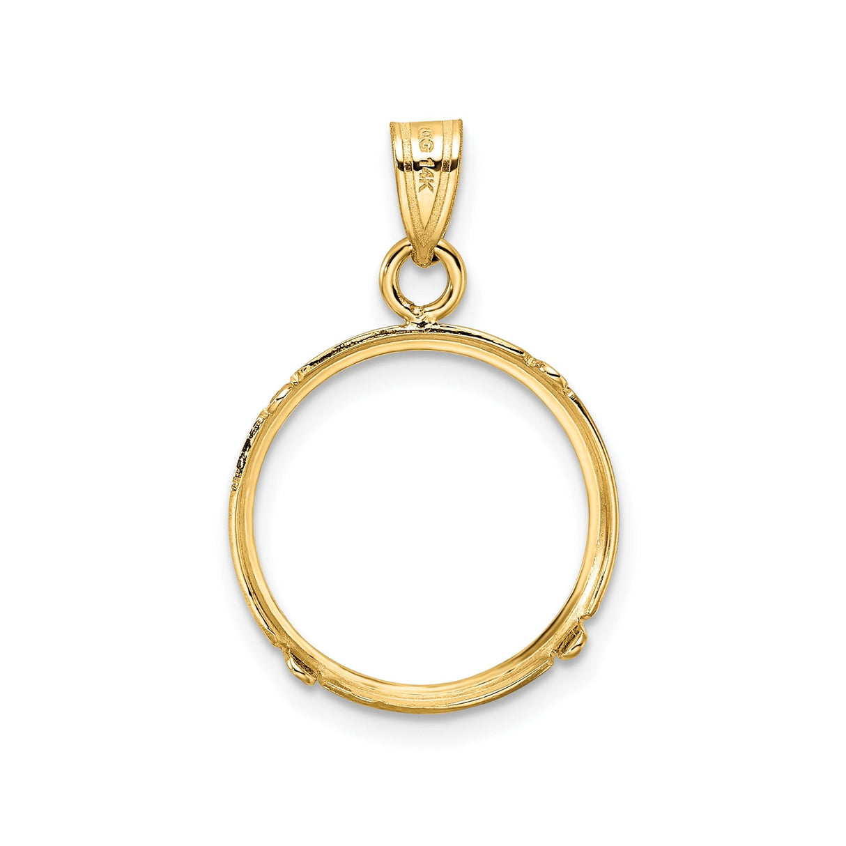 15 mm 14k Yellow Gold coin bezel for 15 mm Coin — additional image