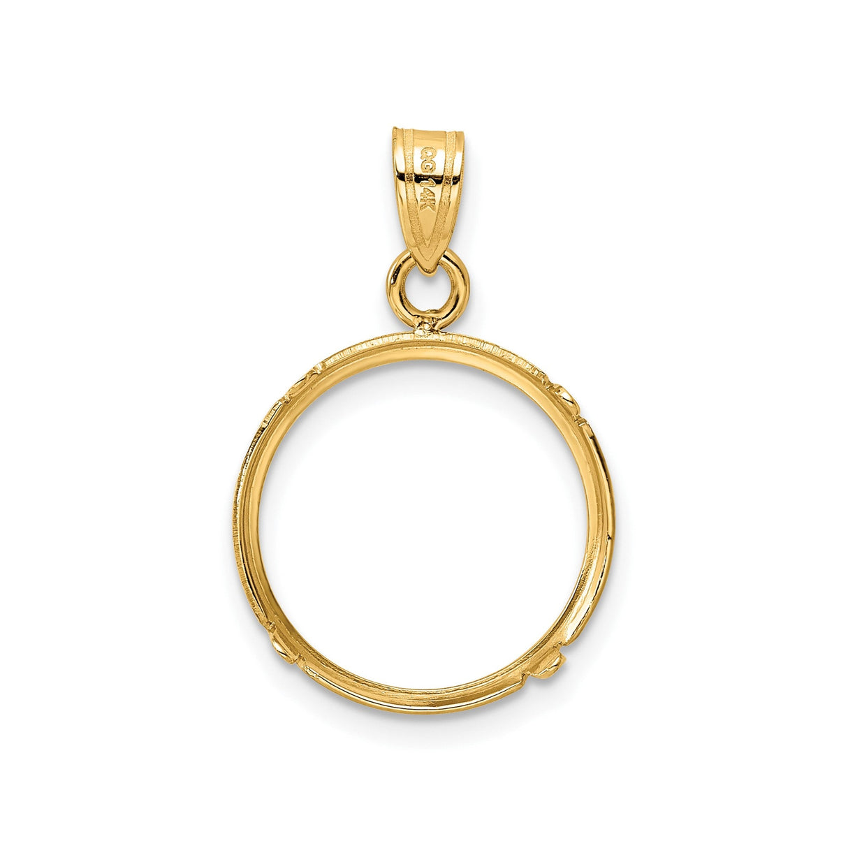 15 mm 14k Yellow Gold coin bezel for 15 mm Coin — additional image