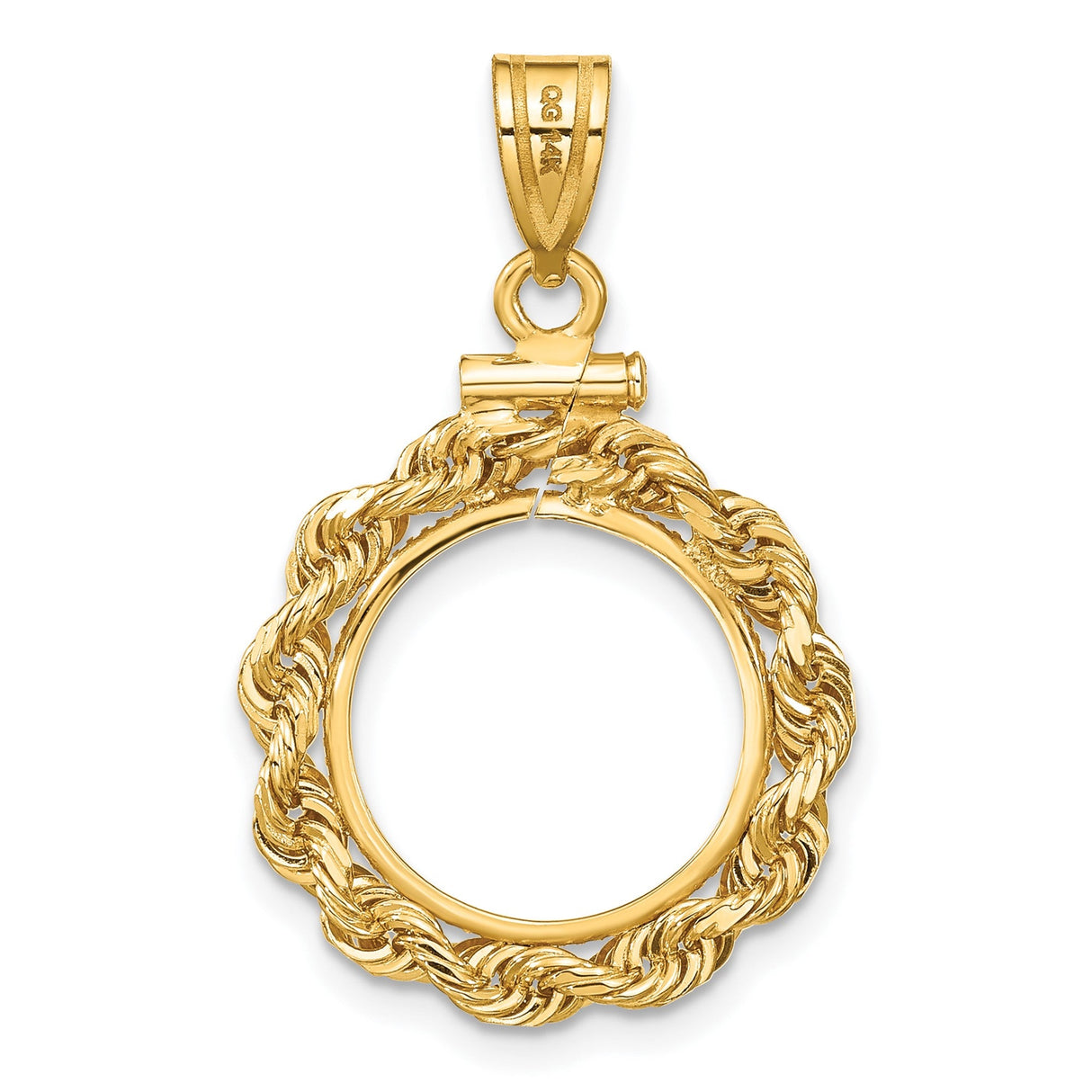 15 mm 14k Yellow Gold coin bezel for 15 mm Coin — additional image