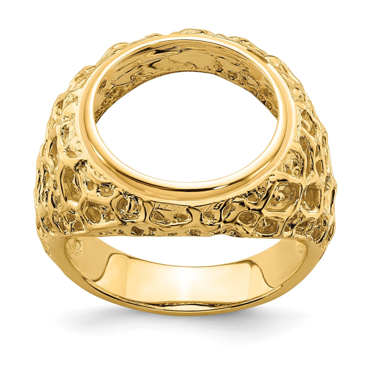 15 mm 14k Yellow Gold coin bezel for 15 mm Coin — additional image