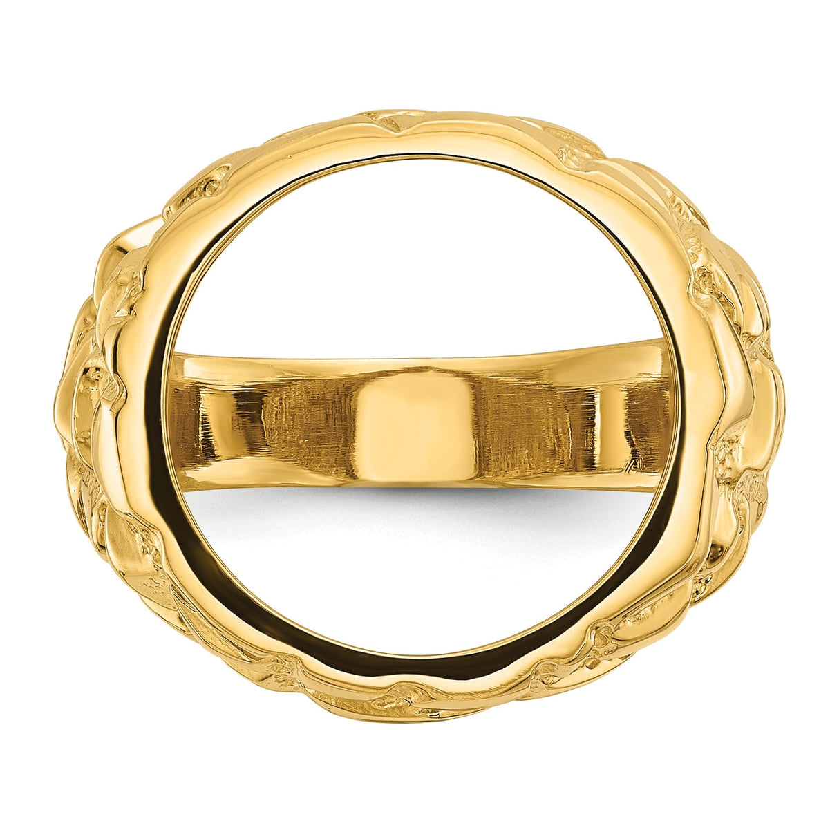 15 mm 14k Yellow Gold coin bezel for 15 mm Coin — additional image