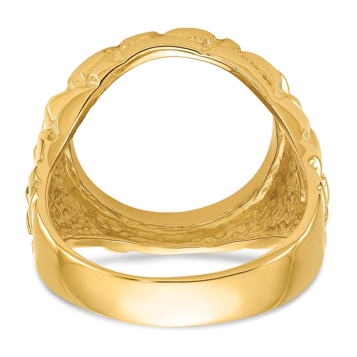 15 mm 14k Yellow Gold coin bezel for 15 mm Coin — additional image