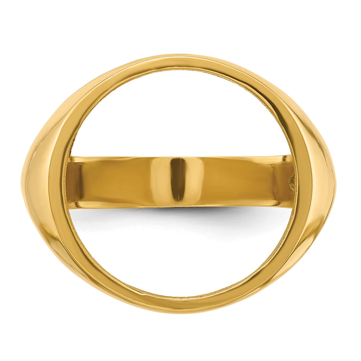 15 mm 14k Yellow Gold coin bezel for 15 mm Coin — additional image