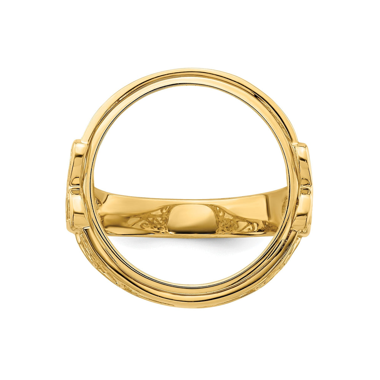 15 mm 14k Yellow Gold coin bezel for 15 mm Coin — additional image