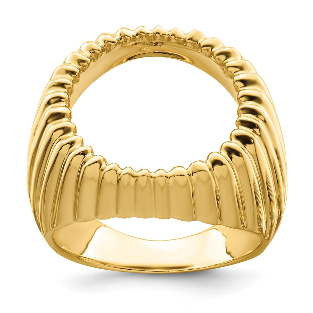 15 mm 14k Yellow Gold coin bezel for 15 mm Coin — additional image
