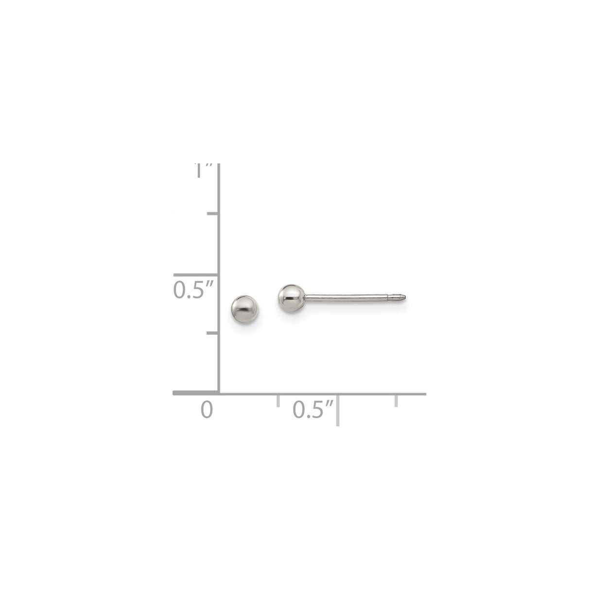 Titanium Ball Stud Earrings, Hypoallergenic Lightweight Minimalist Design for Sensitive Ears