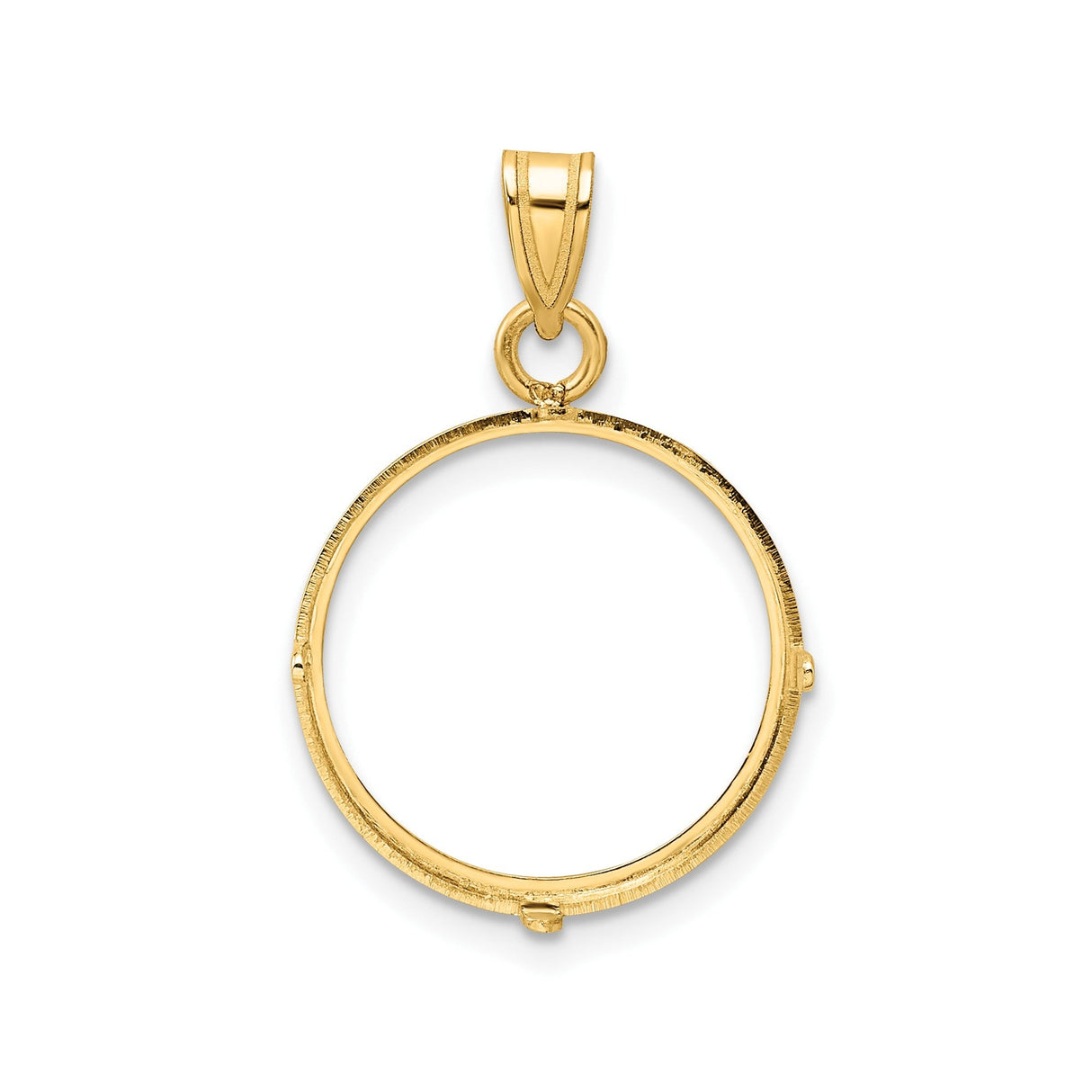 16 mm 14k Yellow Gold coin bezel for 15.5 mm Coin — additional image