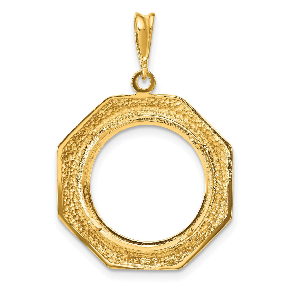 16 mm 14k Yellow Gold coin bezel for 16 mm Coin — additional image