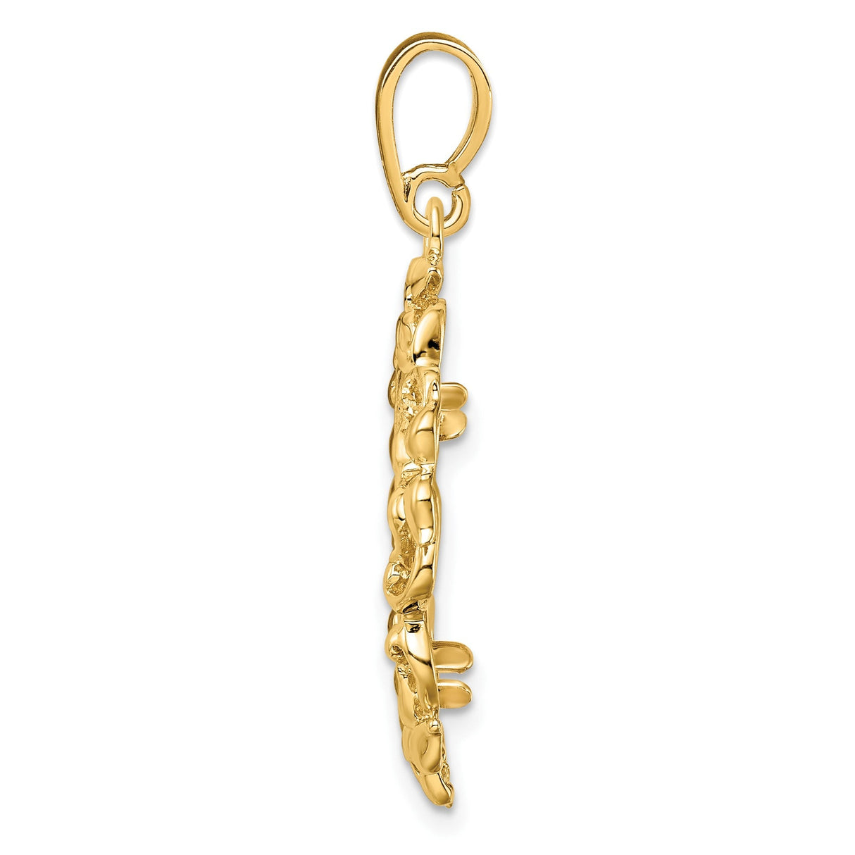 16 mm 14k Yellow Gold coin bezel for 16 mm Coin — alternate view