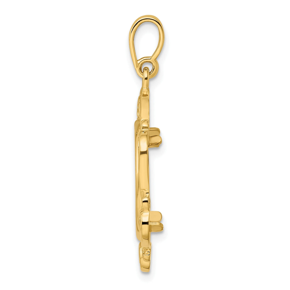 16 mm 14k Yellow Gold coin bezel for 16 mm Coin — alternate view