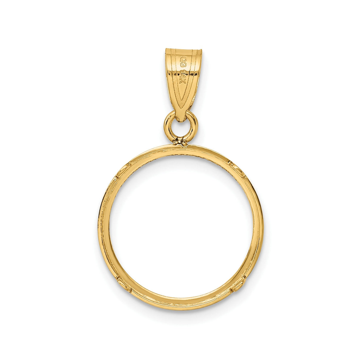 16 mm 14k Yellow Gold coin bezel for 16 mm Coin — additional image