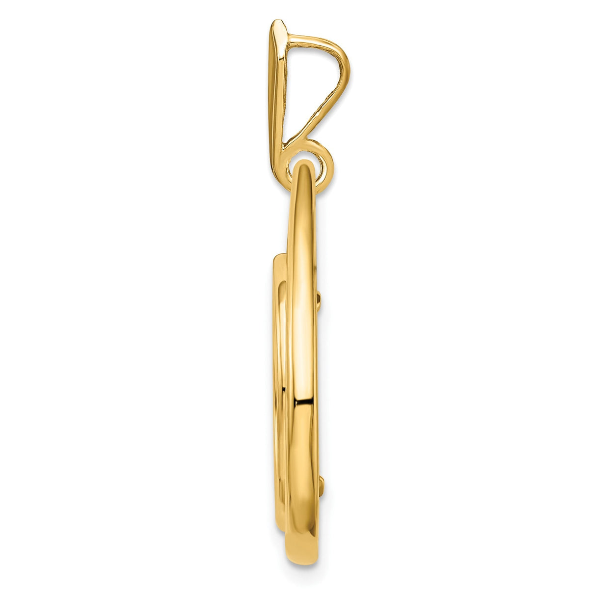 16 mm 14k Yellow Gold coin bezel for 16 mm Coin — alternate view