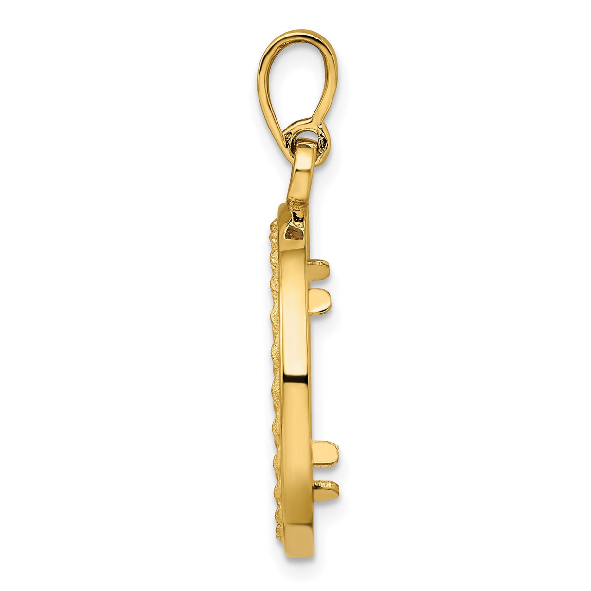 16 mm 14k Yellow Gold coin bezel for 16 mm Coin — alternate view