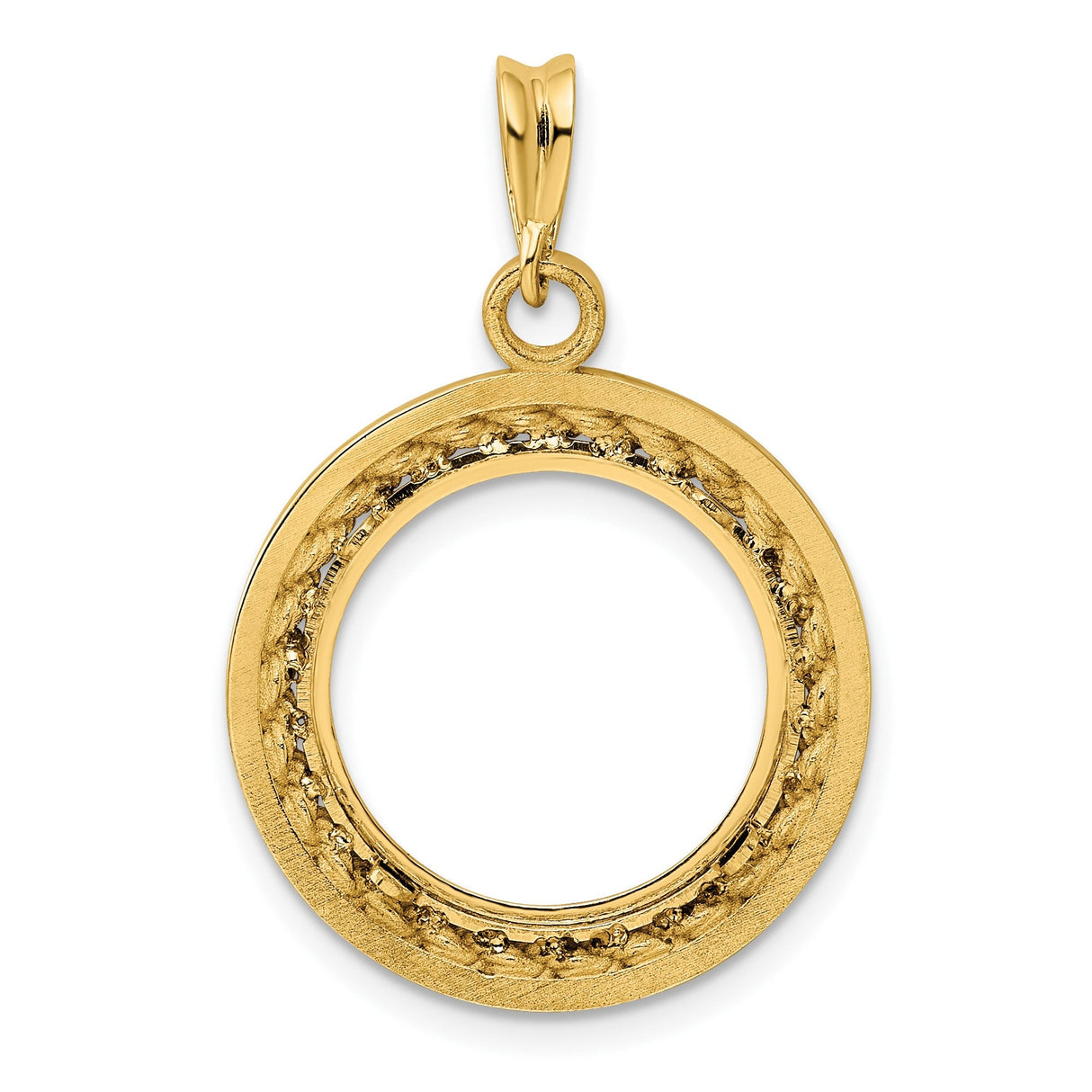 16 mm 14k Yellow Gold coin bezel for 16 mm Coin — additional image