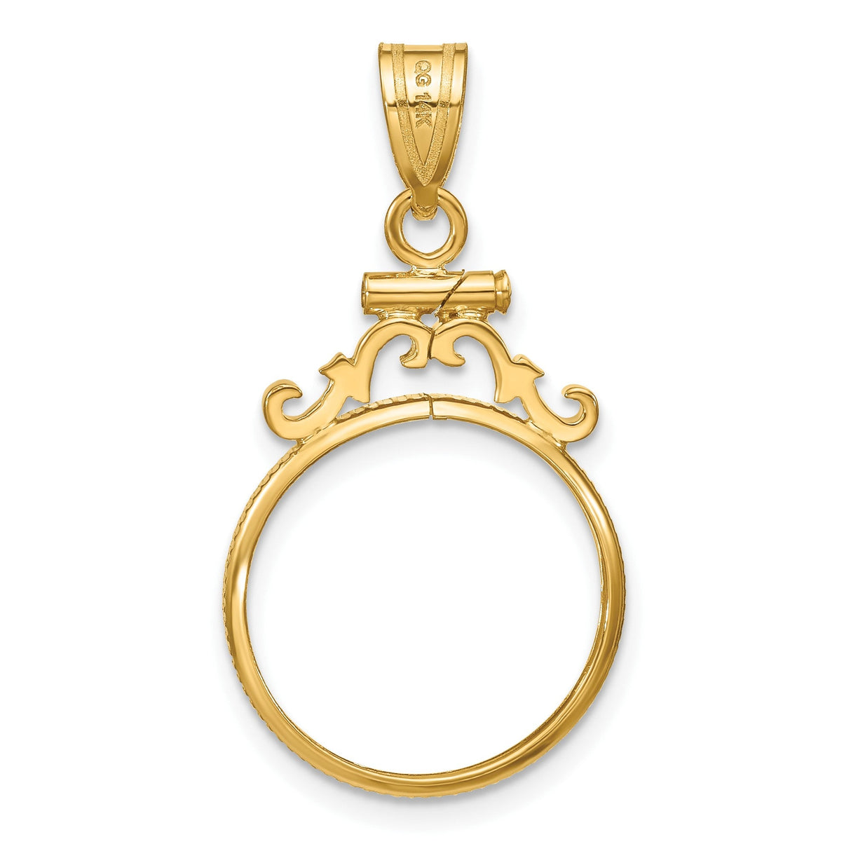 16 mm 14k Yellow Gold coin bezel for 16 mm Coin — additional image
