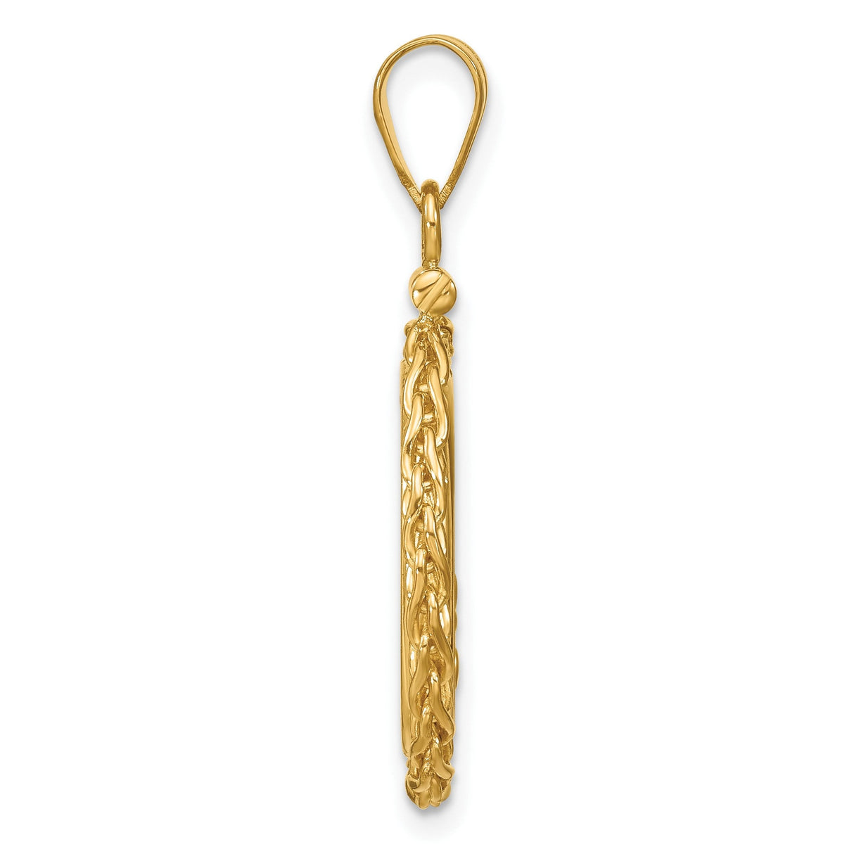 16 mm 14k Yellow Gold coin bezel for 16 mm Coin — alternate view