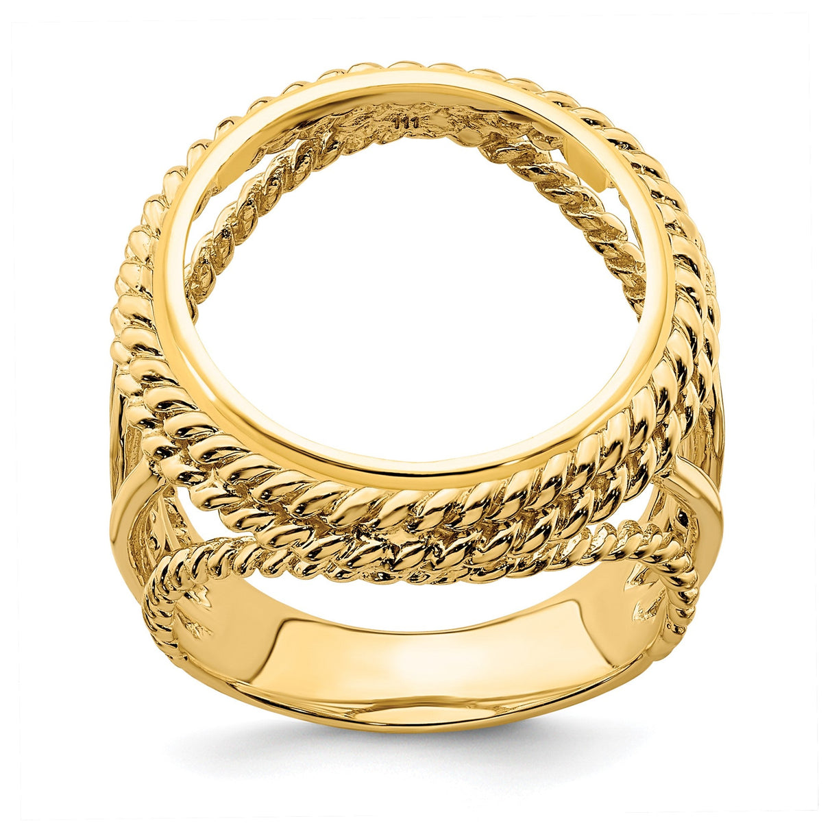 16 mm 14k Yellow Gold coin bezel for 16 mm Coin — additional image