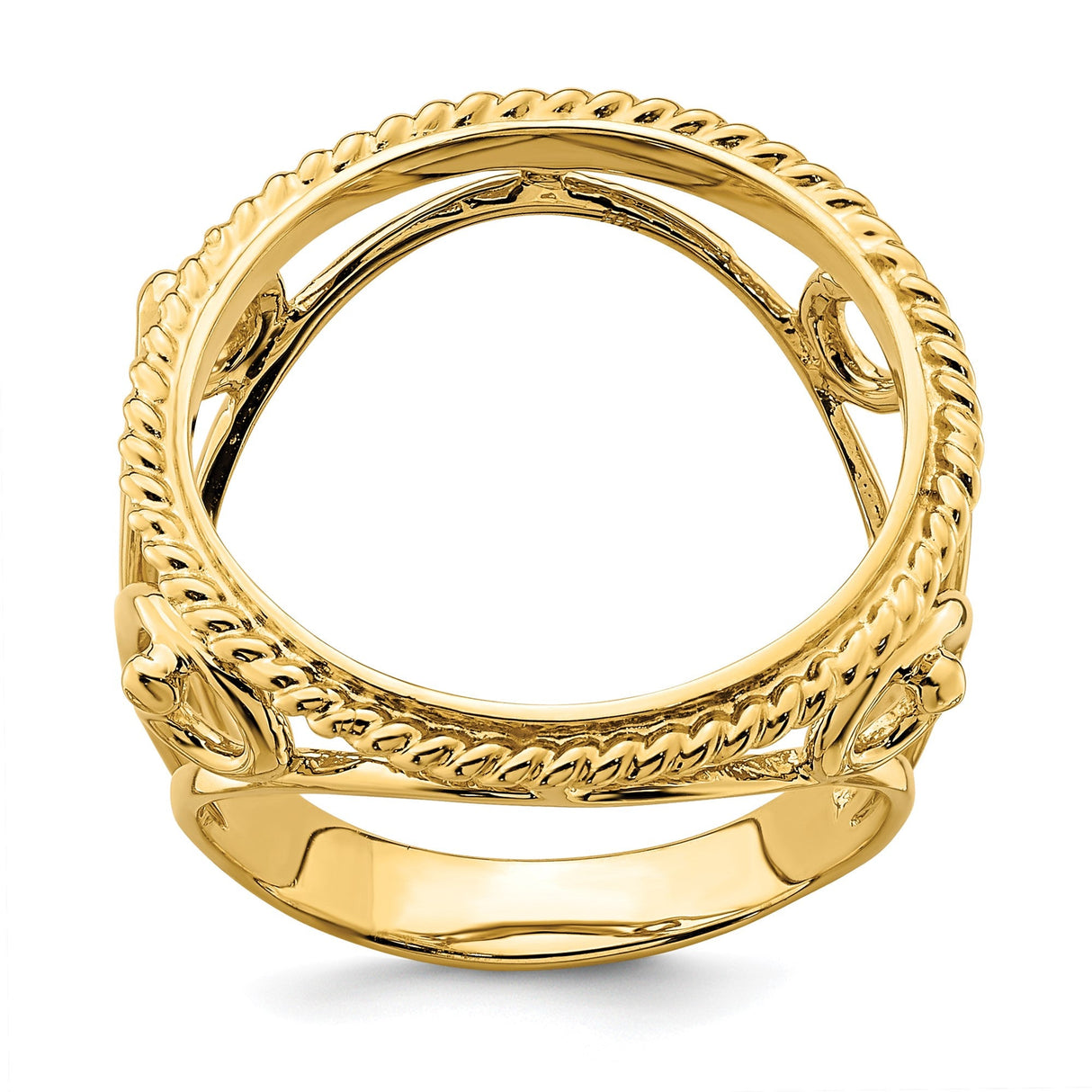 16 mm 14k Yellow Gold coin bezel for 16 mm Coin — additional image