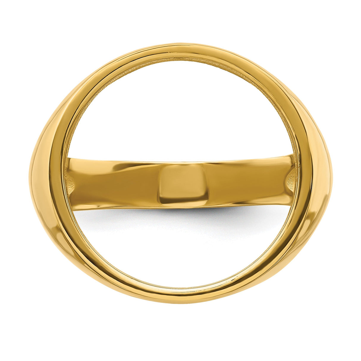 16 mm 14k Yellow Gold coin bezel for 16 mm Coin — additional image